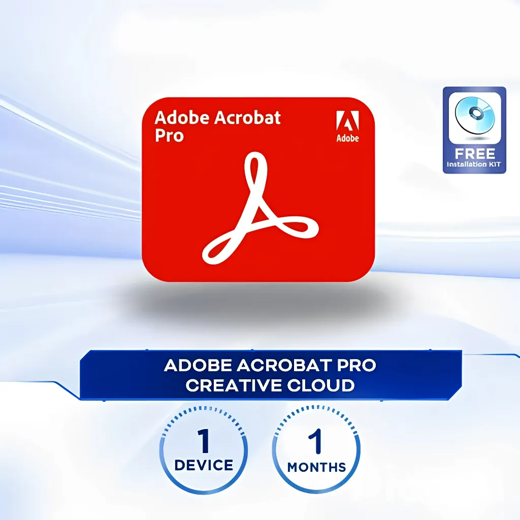 Adobe Acrobat Pro Creative Cloud – 100GB Cloud Storage (1 Device / 1 Month) – Email Delivery