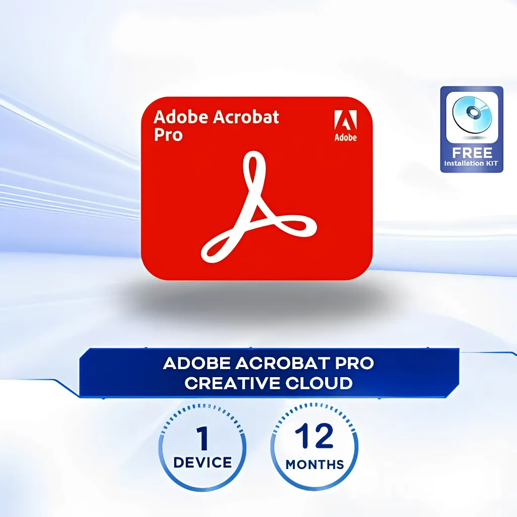 Adobe Acrobat Pro Creative Cloud – 100GB Cloud Storage (1 Device / 12 Month) – Email Delivery