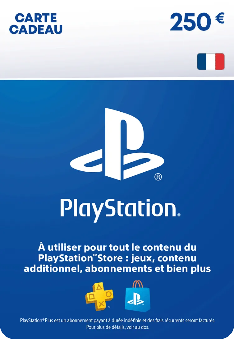 Carte PlayStation 250 € — NexoKey Maroc