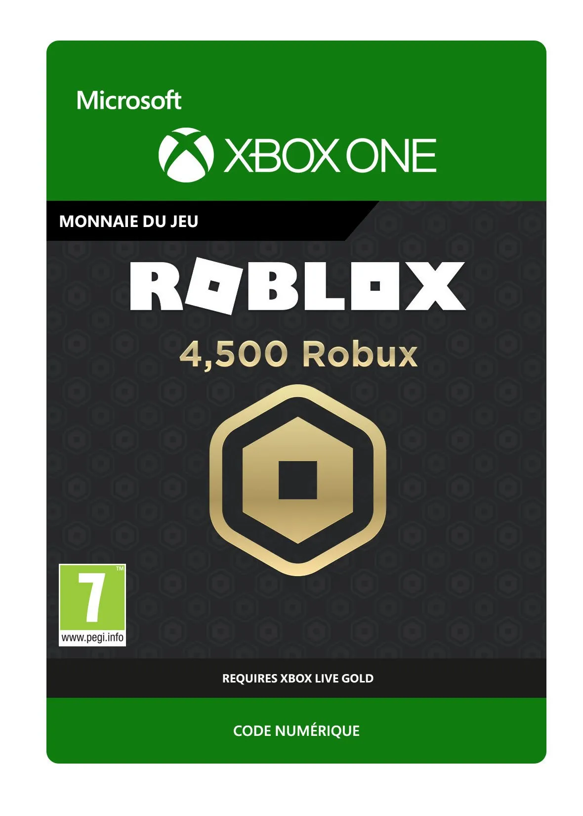 4500 Robux pour Xbox