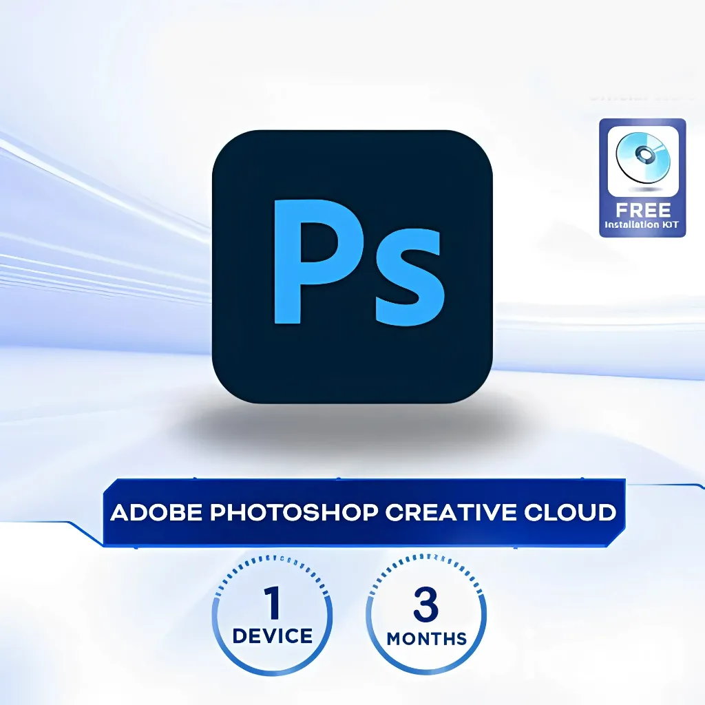 Adobe Photoshop Creative Cloud – 100GB Cloud Storage (1 Device / 3 Month) – Email Delivery