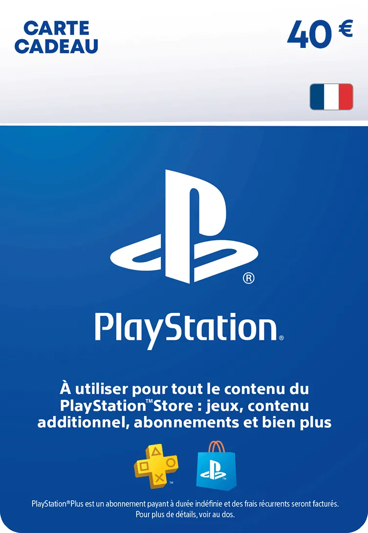 Carte PlayStation 40 €