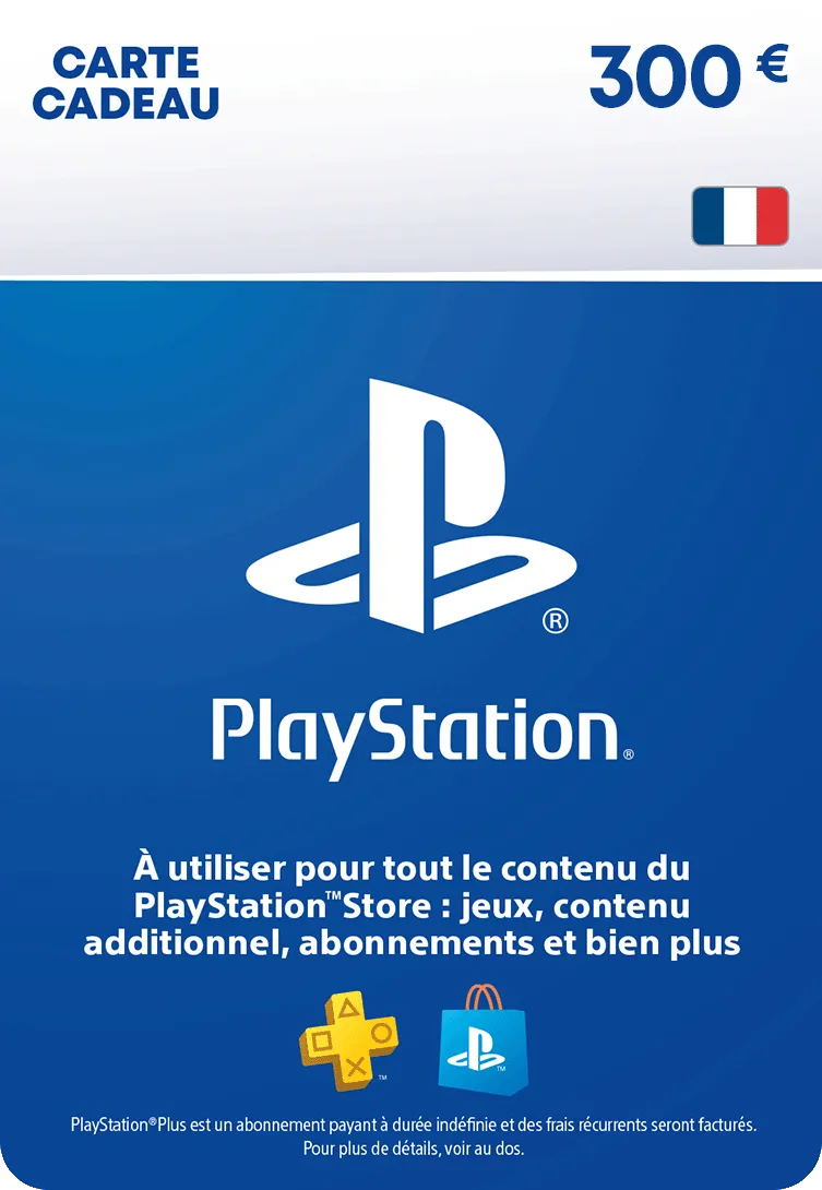 Carte PlayStation 300 € — NexoKey Maroc