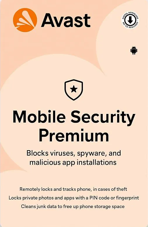 Avast Mobile Security 1 Device 1 Year Android (Email Delivery) (Global Code)