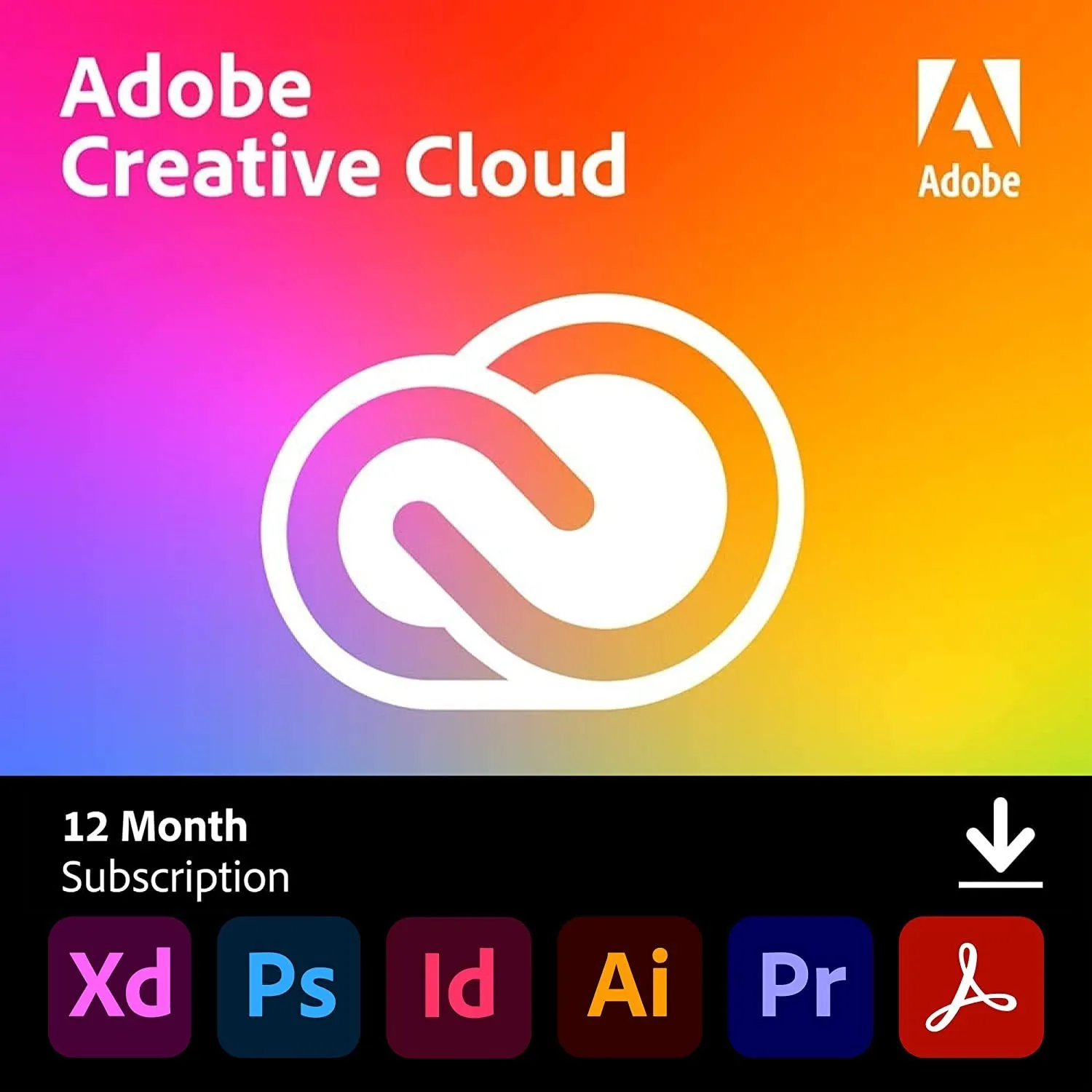 Adobe Creative Cloud All Apps – 100GB Cloud Storage (1 Device / 12 Month) – Email Delivery — NexoKey Maroc