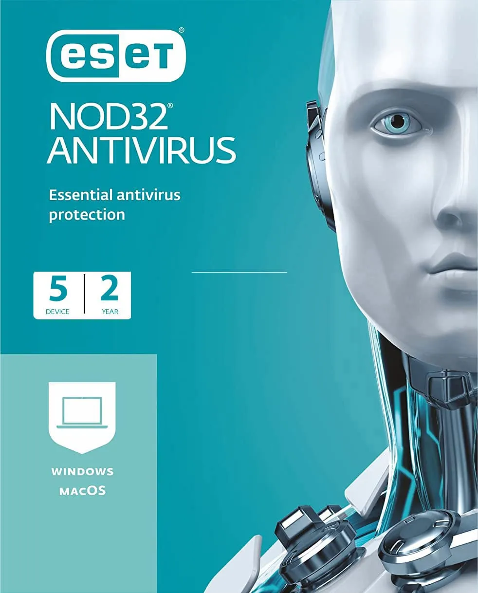 ESET NOD32 Antivirus 5 Devices 2 Year Windows/Mac/Android/iOS (Email Delivery) — NexoKey Maroc