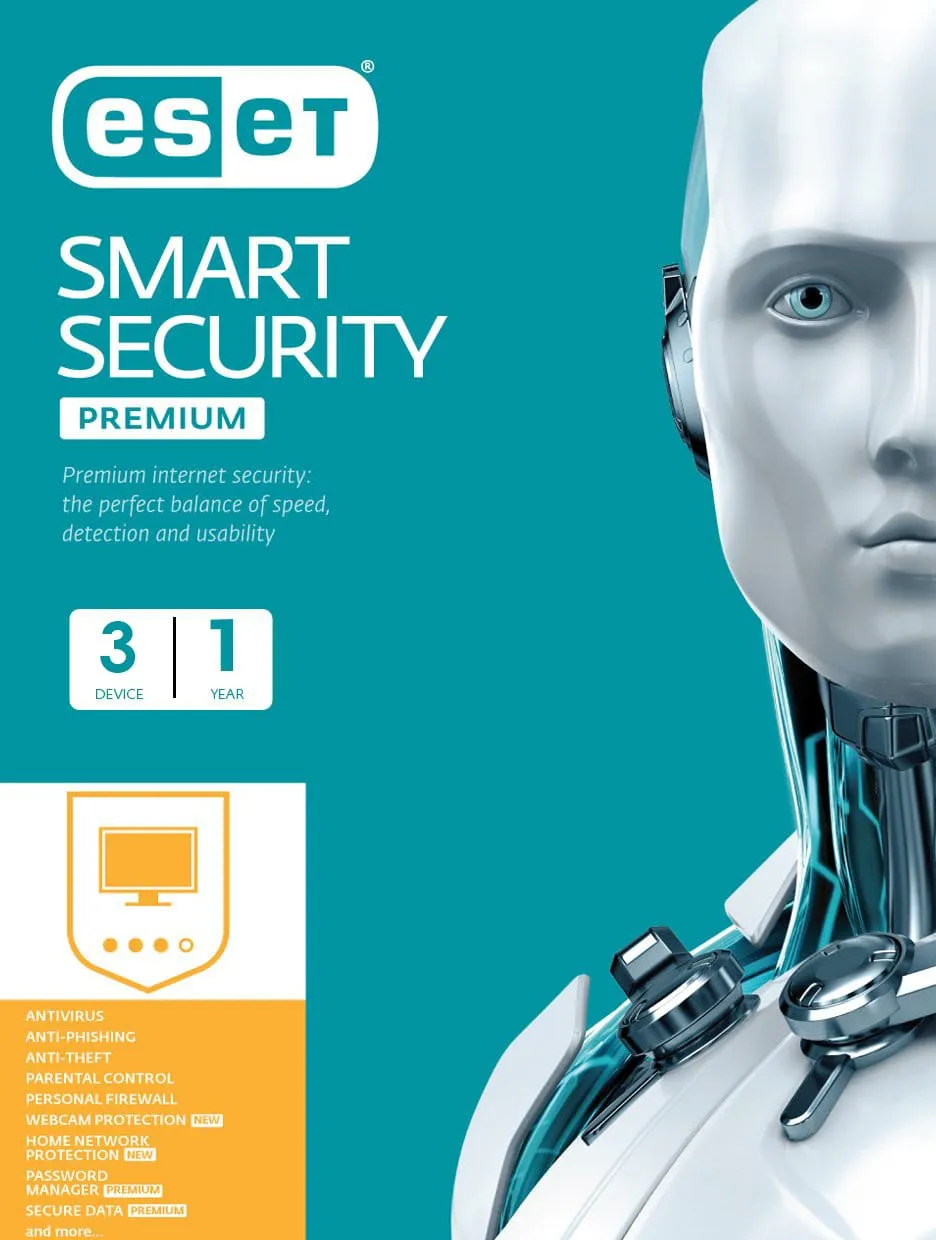 ESET Smart Security Premium 3 Device 1 Year Windows/Mac/Android/iOS (Email Delivery)