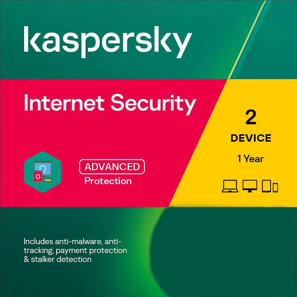 Kaspersky Internet Security 2 Devices 1 Year Windows/Mac/Android/iOS (Email Delivery)