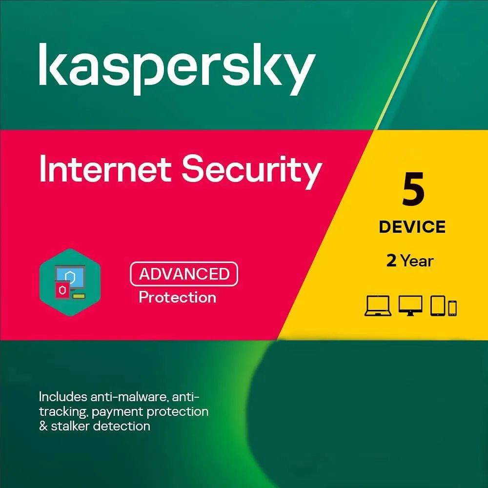 Kaspersky Internet Security 5 Devices 2 Year Windows/Mac/Android/iOS (Email Delivery) — NexoKey Maroc