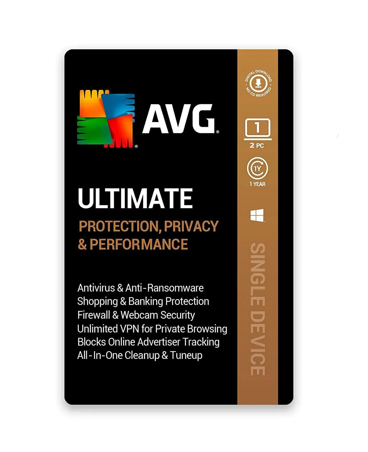 AVG Ultimate Multi-Device 2 Devices 1 Year (Email Delivery) (Global Code)
