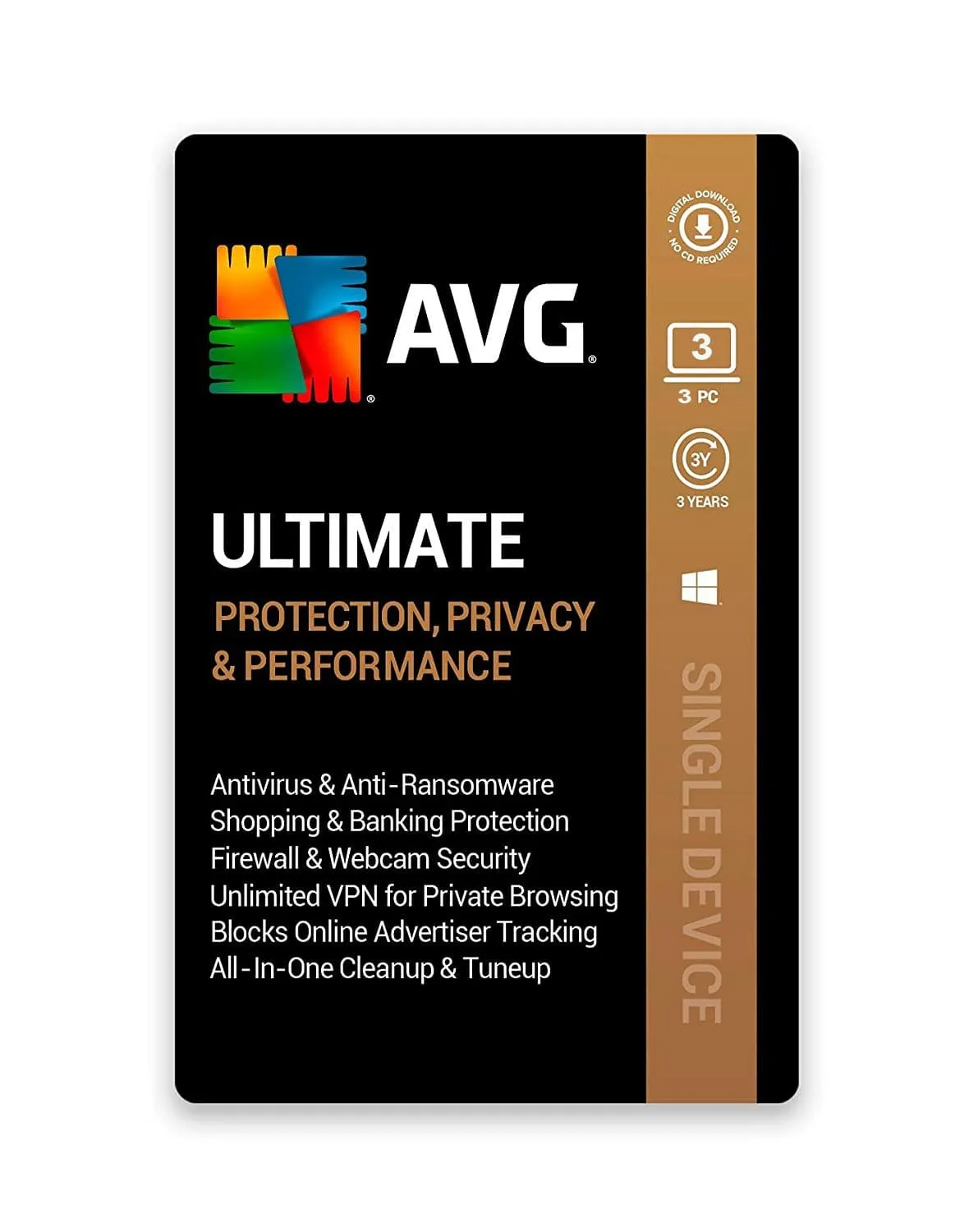 AVG Ultimate Multi-Device 3 Devices 3 Year (Email Delivery) (Global Code) — NexoKey Maroc