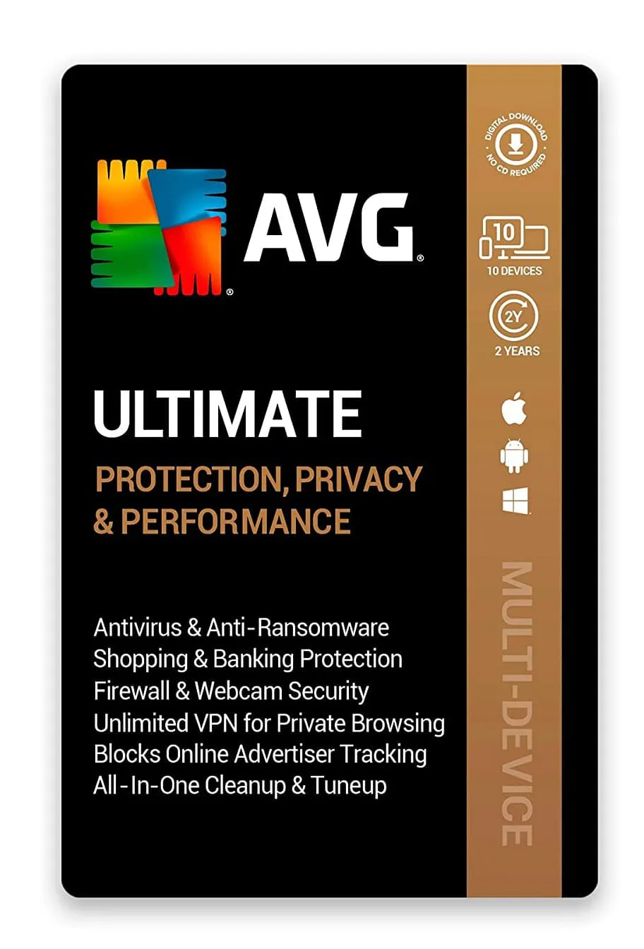 AVG Ultimate Multi-Device 10 Devices 2 Year Windows/Mac/Android/iOS (Email Delivery) (Global Code) — NexoKey Maroc