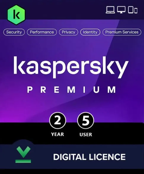 Kaspersky Premium 5 Devices 1 Year Windows/Mac/Android/iOS (Email Delivery) — NexoKey Maroc