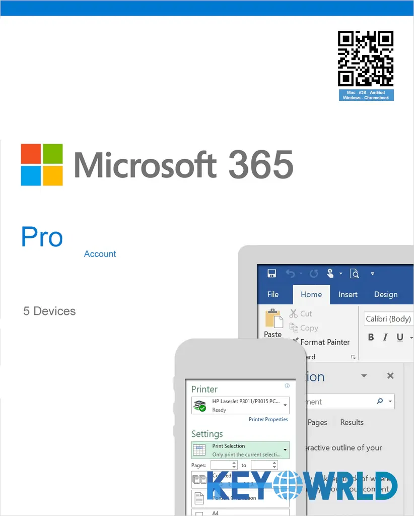 Microsoft Office 365 Professional 5PC Lifetime – Account